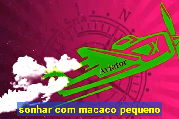 sonhar com macaco pequeno